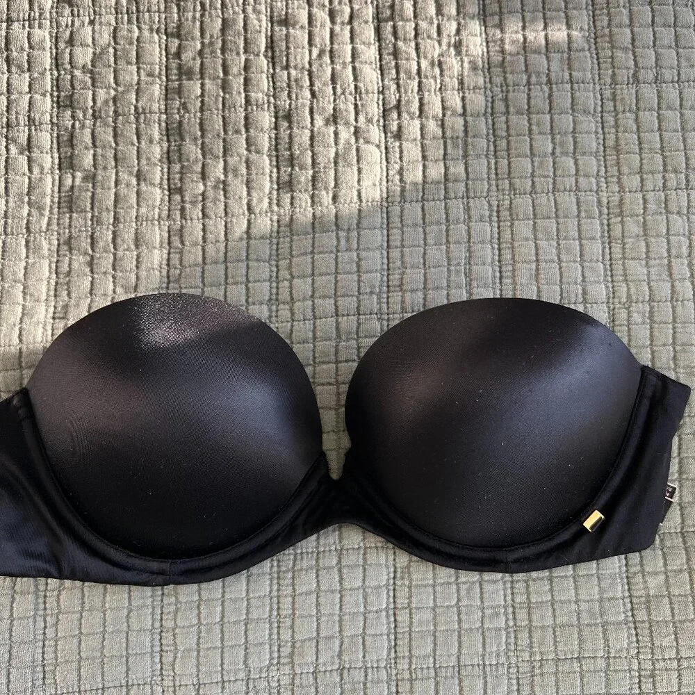 VICTORIA'S SECRET Very Sexy Push-Up Strapless Bra - BLACK - Size 34 C - Picture 3 of 12